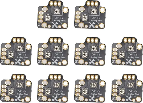Vista 5 de Tablero de reparación de deriva, 10 piezas de gamepad joystick 3D analógico stick Drift Fix Mod, controlador analógico stick herramientas