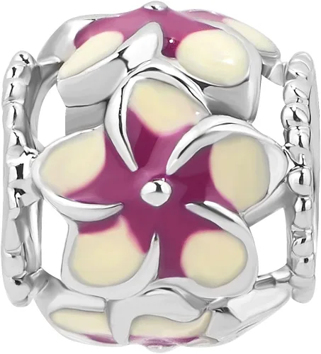 Vista 2 de CharmSStory Dije de flor de orquídea para brazaletes