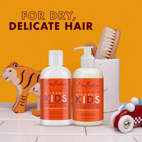 Vista 3 de Kit de champú y acondicionador hidratante de mango y zanahoria para niños