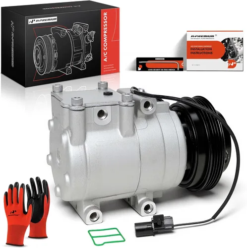 Vista 10 de A-Premium Compresor de aire acondicionado con embrague compatible con Kia Sephia 1.8L 2000-2001, Spectra 1.8L 2002-2004