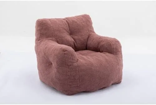 Vista 7 de anwickjeff Sillones puf, puf de relleno suave copetudo con relleno, sofá perezoso esponjoso, tumbona imperial gigante para dormitorio, sala de estar