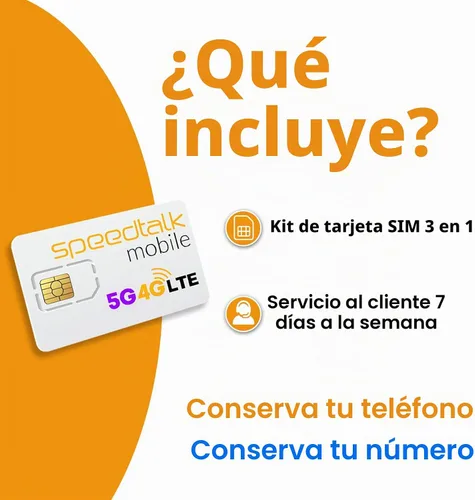 Vista 8 de Tarjeta SIM prepaga para teléfonos móviles y celulares SpeedTalk Mobile para teléfonos inteligentes y celulares Plan mensual de $11 - Llamadas
