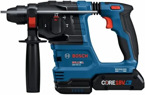 Vista 6 de Bosch GBH18V-22K24 Kit de martillo giratorio sin escobillas SDS-plus® Bulldog™ de ¾ pulgadas de 18V con (2) baterías de alimentación avanzada