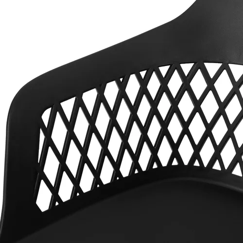 Vista 7 de Christopher Knight Home Madeline - Silla de comedor al aire libre (juego de 2), color negro