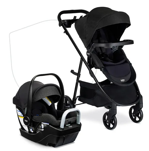 Vista 11 de Britax Brook+ cochecito de bebé modular, ultra ligero para bebés y niños pequeños con inserto SafeWash y 4 formas de pasear, ónix gris Ónix grafito