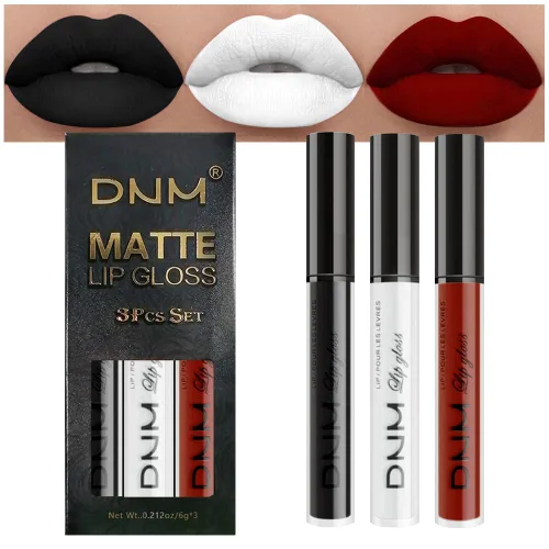 Vista 11 de AMY'S DIARY Juego de 3 Lápices Labiales Líquidos Mate Rojo Brillante, Tinte de Labios de Larga Duración 24 Horas Impermeable, Juego de Regalo de 05