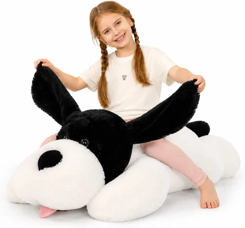 Vista 21 de MorisMos German Shepherd Stuffed Animal, 32 Inch Giant Stuffed Dog Plush Pastor alemán