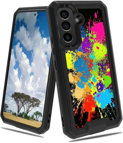 Vista 86 de Funda para Samsung S23 FE Galaxy S23 FE 2 en 1 PC duro de doble capa TPU suave a prueba de golpes Funda protectora para Samsung Galaxy S23 FE 6.4