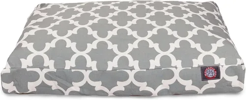 Vista 2 de Majestic Pet Cama para perro de espuma viscoelástica triturada pequeña con funda extraíble lavable, cama ortopédica rectangular para perros, cama