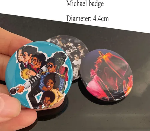 Vista 7 de Guantes de diamantes de imitación para niños brillantes Michael Punk Billie Jean con lentejuelas y una insignia de Jackson