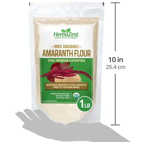 Vista 7 de HerbaZest Harina de amaranto orgánica – 1 libra – Certificado USDA, vegano y sin gluten – Perfecto para productos horneados y no horneados, platos