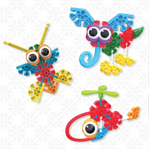 Vista 7 de KID K'NEX - Juego de constructores en ciernes, 100 piezas, construcción STEM preescolar, juego de construcción para niños, juego creativo