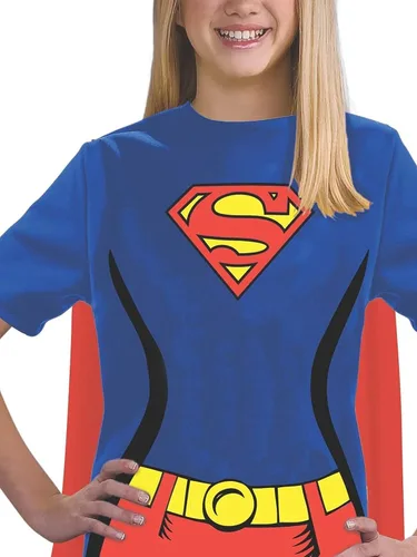 Vista 2 de Camiseta infantil de 100% algodón de la Mujer Maravilla de la Liga de la Justicia