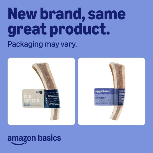 Vista 2 de Marca Amazon – Cuerno de alce dividido Wag, desprendimiento natural, pequeño (mejor para perros de menos de 15 libras)