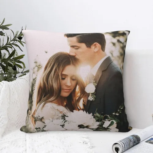 Vista 6 de Funda de almohada personalizada con imagen y texto, funda de almohada con foto personalizada, funda de almohada personalizada con foto, regalos