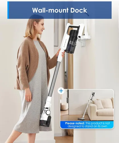 Vista 6 de Aspiradora de mano inalámbrica Tineco A20, succión potente, 3 modos para desordenes de varios niveles, recipiente de polvo más grande de 1L, diseño