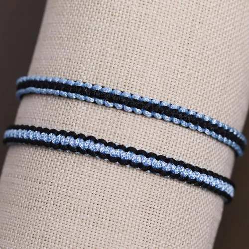 Vista 2 de 2 pulseras a juego de color rojo y negro para mejores amigos y parejas, regalo para ella, él, cumpleaños, novio, novia, mejores amistades