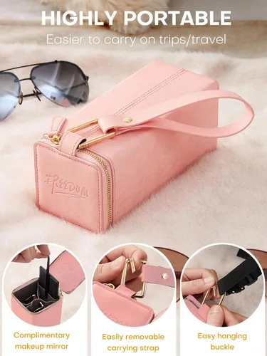 Vista 26 de Sunglasses Travel Case Organizer Hangable for Men Women, Eyeglasses Foldable Storage Organizer
