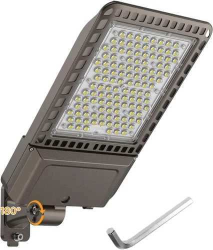 Vista 10 de Luces de Estacionamiento 240W 36000LM Montaje de Brazo Ajustable Luces de Caja de Zapatos para Exteriores con Fotocélula de Anochecer a Amanecer