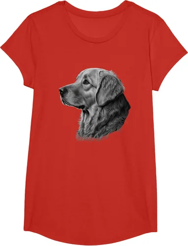 Vista 49 de Camiseta divertida Golden Retriever, Negro