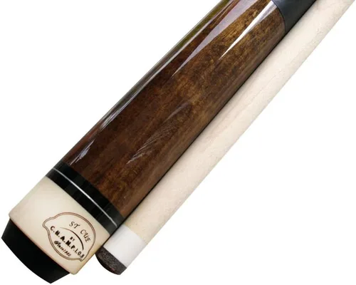 Vista 4 de Champion ST Billiards - Taco de billar de arce marrón, estuche de billar blanco, guante de billar, 20 onzas