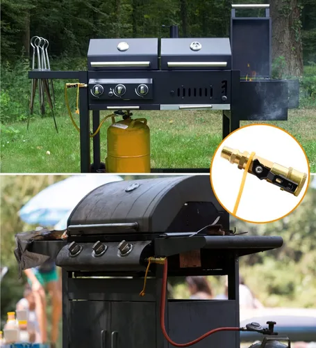 Vista 7 de 7 accesorios de conexión rápida de propano 7 piezas