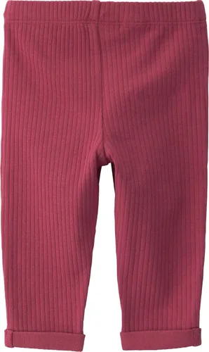 Vista 2 de Little Planet by Carter's Paquete de 2 pantalones acanalados unisex para bebé, hechos con algodón orgánico Manzanas Granate
