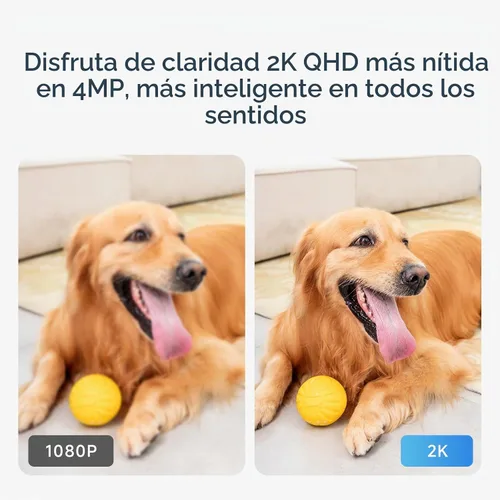 Vista 8 de Noorio Cámara interior inalámbrica 2K, cámara para mascotas con monitor