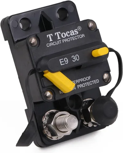 Vista 27 de E69 Interruptor de circuito de 10 A T3 con restablecimiento manual Mini de montaje en superficie IP66 Interruptor conmutable de 10 A