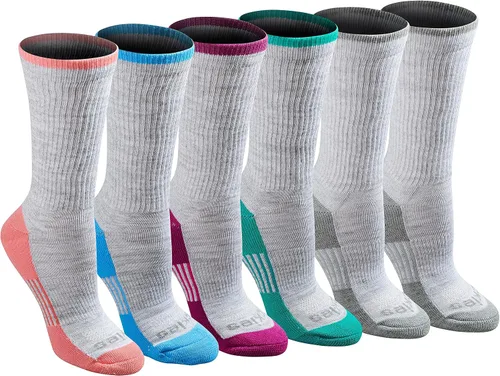 Vista 9 de Dickies Women's Dri-Tech Fashion Moisture Control Crew Socks (6, 12 Pairs)