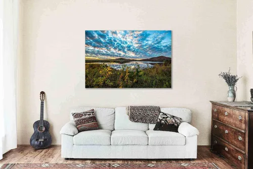 Vista 5 de Southern Plains Photography Wichita Mountains Canvas Wall Art (Ready to Hang) Gallery Wrap of Scenic Sky Over Lake Jed Johnson in Oklahoma Landscape