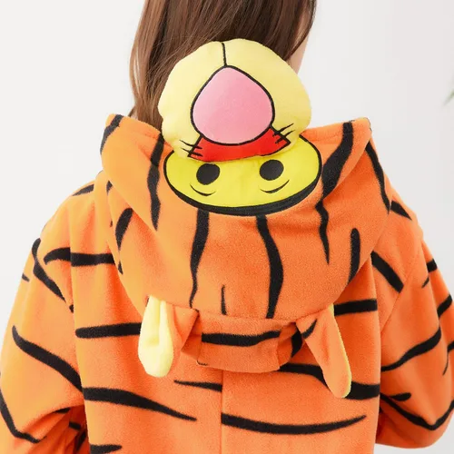 Vista 6 de Joyxiamunicorns Pijama unisex de animal para adultos, disfraz de cosplay, Halloween, Navidad, ropa de dormir de una pieza para mujeres y hombres