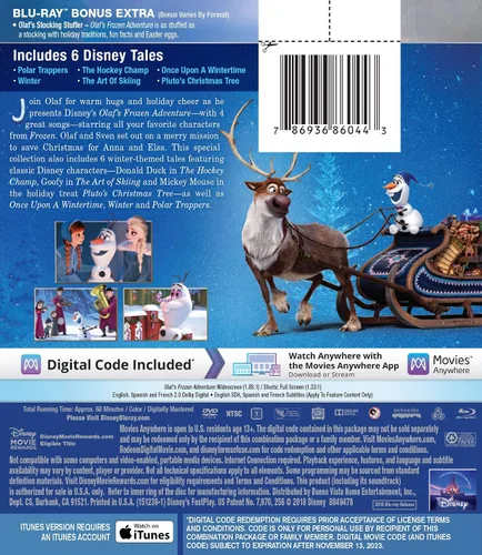 Vista 2 de OLAFS FROZEN ADVENTURE PLUS 6 DISNEY TALES EXTENDED HOME VIDEO EDITION