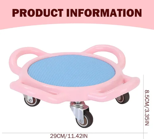 Vista 2 de Rueda de rodillo abdominal, rotación de 360° para mujer, antideslizante, portátil, multifuncional, tabla de ejercicio con alfombrilla