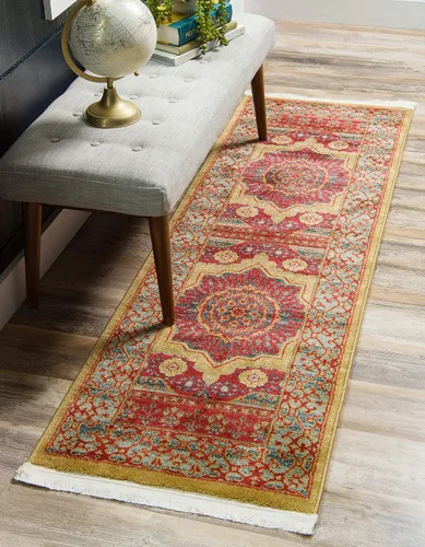 Vista 31 de Unique Loom Palace Collection - Alfombra Saray (2 pies x 3 pies 1 pulgada, rectangular, crema/marrón claro)