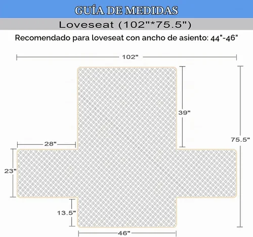 Vista 2 de Ameritex - Funda protectora para sillón de dos puestos, impermeable, acolchada, con revestimiento antideslizante de huellitas, para perros, niños