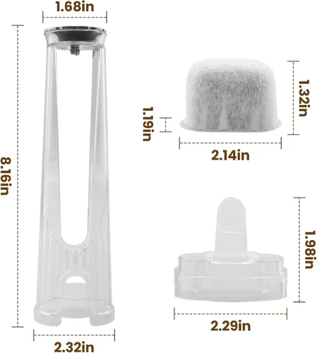 Vista 2 de Soporte para filtro de agua y 3 filtros de agua para cafeteras Keurig serie 2.0 compatible con K-Supreme Series, K-Express, K-Slim, K-Elite, K-Duo