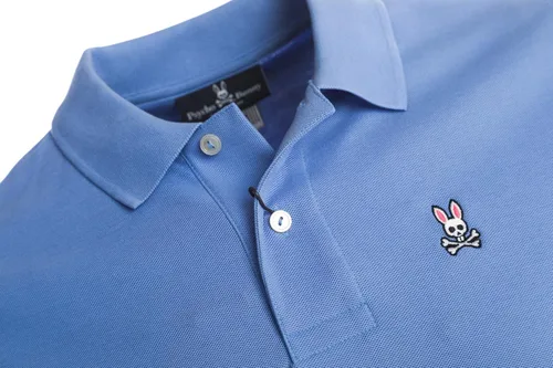 Vista 5 de Psycho Bunny Classic Polo Shirt in Lapis Blue