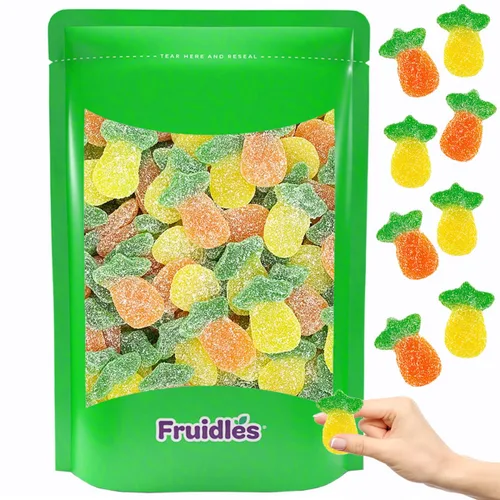 Vista 10 de Fruidles Gomitas de piña ácida, gomitas deliciosas con sabores de frutas (2.2 libras)