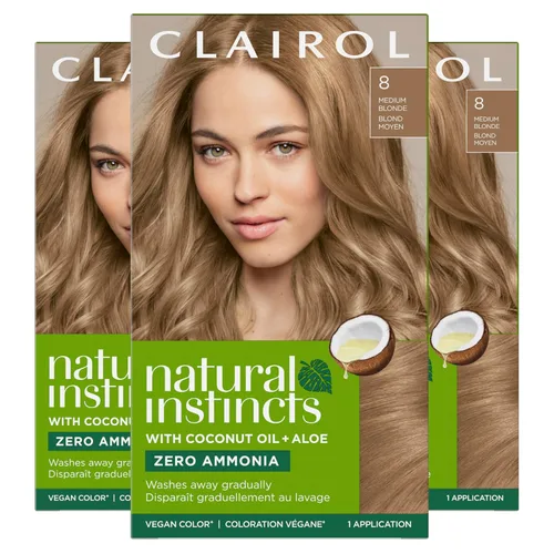 Vista 72 de Clairol Natural Instincts - Tinte semipermanente para el cabello, color negro 2, paquete de 1 unidad