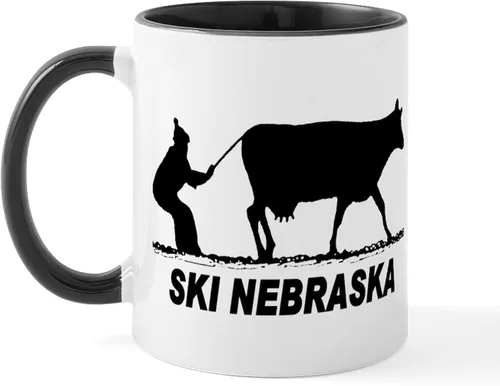 Vista 32 de CafePress I Love Nebraska Taza de café de cerámica de 11 oz (11.0 fl oz)