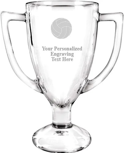 Vista 30 de Crown Awards Premio de taza de vidrio con su texto, trofeo de vidrio personalizado grabado personalizado de 7 pulgadas 38 Personalizado