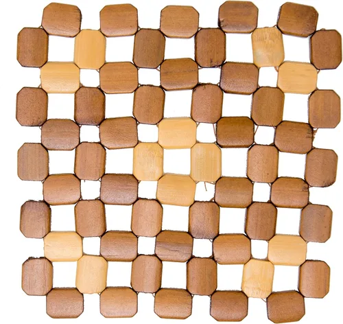 Vista 4 de TOFL - Juego de salvamanteles de bambú para ollas calientes, protección de mesa y encimera, decoración moderna de cocina de granja, artículos