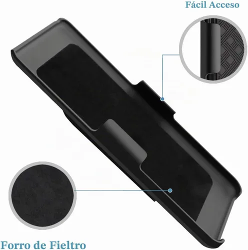 Vista 4 de Fingic Funda para Samsung Galaxy S20 FE con clip para cinturón