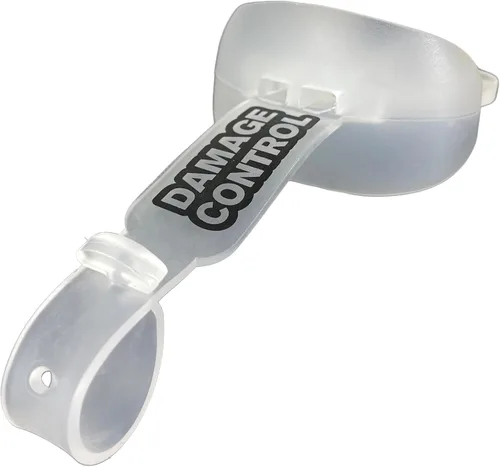 Vista 11 de DAMAGE CONTROL Protector bucal con correa permanente para casco, protector bucal juvenil para proteger labios y dientes, chupete sin ebullición