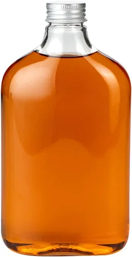 Vista 17 de Restaurantware Bottle Tek - Botellas de licor de 10 onzas, 100 botellas de plástico vacías, desechables con tapas de aluminio, botella de plástico