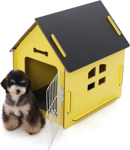 Vista 10 de RYpetmia - Casa de interior para perros y gatos pequeños, casa de madera para mascotas