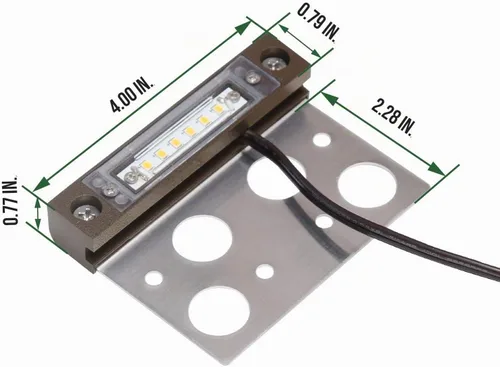 Vista 3 de GKOLED Paquete de 8 luces de paisaje duro de 4 pulgadas con 30 conectores de cable alargado impermeables