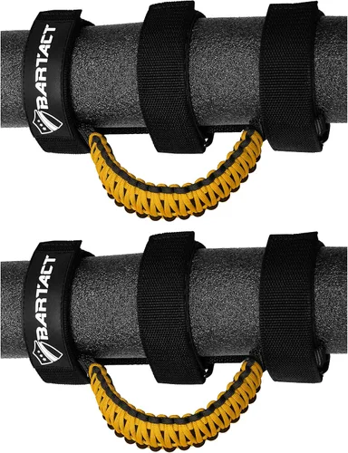 Vista 10 de Bartact Asas de Agarre para Barra Antivuelco Jeep Wrangler JL, JK, TJ, YJ y Jeep Gladiator 1955–2023 Hebilla de Metal Mejorada, Asas de Agarre