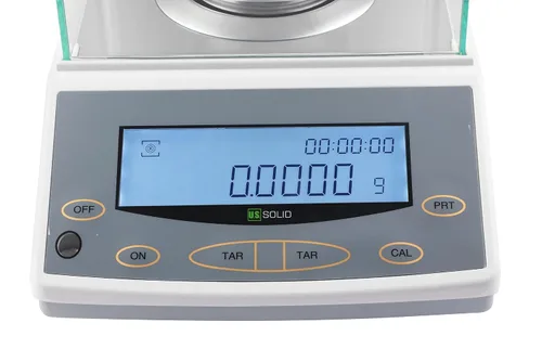 Vista 6 de U.S. Solid Balanza analítica de 3.88 oz x 0.00 oz, báscula de precisión de laboratorio de 0.1 mg, RS232, densidad y pesaje dinámico, pesaje